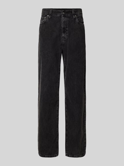 Carhartt Work In Progress Straight Fit Jeans in Cord-Optik Modell 'Aaron' Black 2