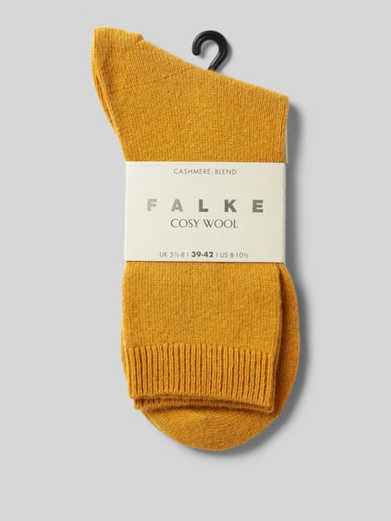 FALKE Sokken met hoogwaardige mix van wol en kasjmier, model 'COSY WOOL' Geel - 3