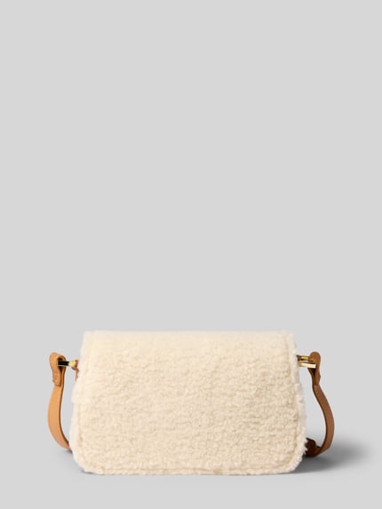 Valentino Bags Umhängetasche mit Label-Patch Modell 'ICELAND' Ecru 3