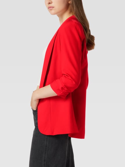 PIECES Regular Fit Longblazer mit Viskose-Anteil Modell 'BOSELLA' Hellrot 4