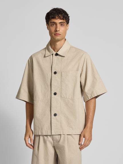 ANNARR Hemdjacke mit Knopfleiste Modell 'HARKI' Sand 4
