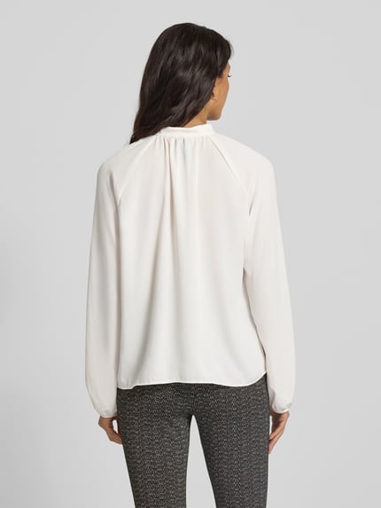 Marc Cain Regular Fit Bluse mit Stehkragen Ecru 5