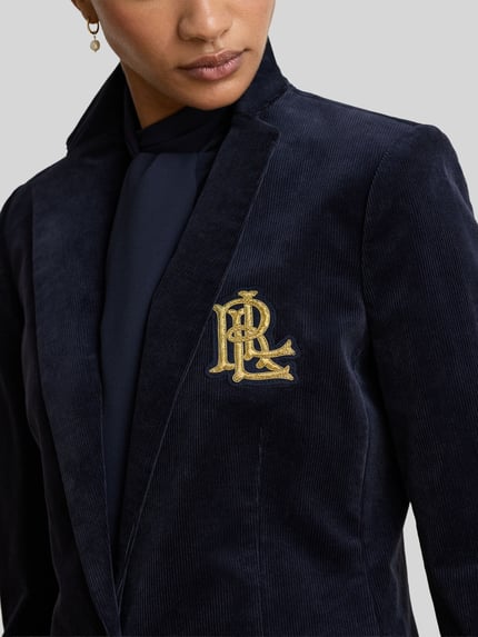 Lauren Ralph Lauren Regular Fit Kurzblazer mit Logo-Applikation Marine 3