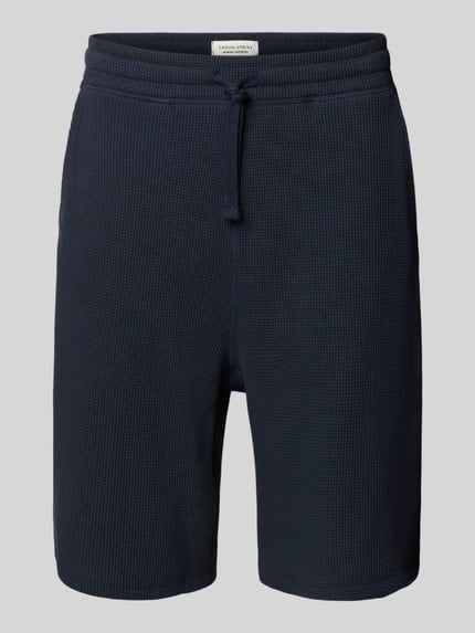 Casual Friday Korte broek met structuurmotief, model 'ULFO' Marineblauw - 2