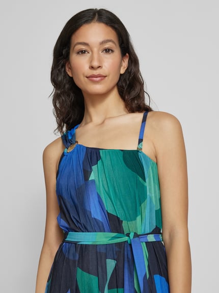 GUIDO MARIA KRETSCHMER WOMAN Abendkleid mit Bindegürtel Modell 'Majella' Dunkelblau 3