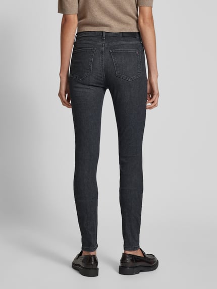 Tommy Hilfiger Skinny fit jeans in 5-pocketmodel Middengrijs gemêleerd - 5
