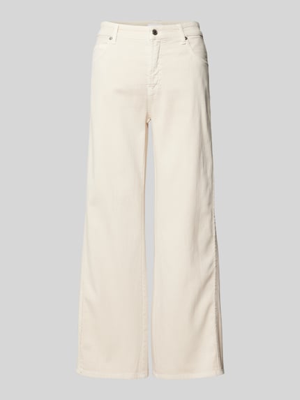 CAMBIO Wide leg jeans in 5-pocketmodel, model 'PALAZZO PATCH' Zand - 2