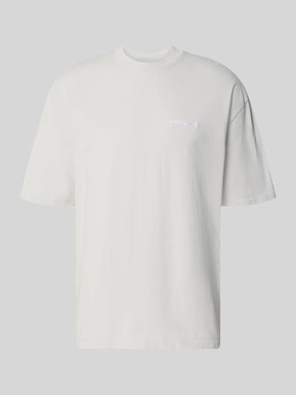 Oversized T-Shirt mit Logo-Stitching Shop The Look MANNEQUINE