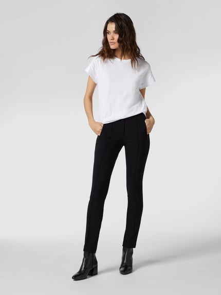 Brax Skinny Fit Stretchhose mit Bügelfalten Modell 'MILLS' Black 1