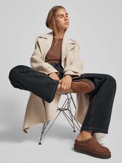 ROTATE Loose fit jeans in 5-pocketmodel Donkergrijs - 3