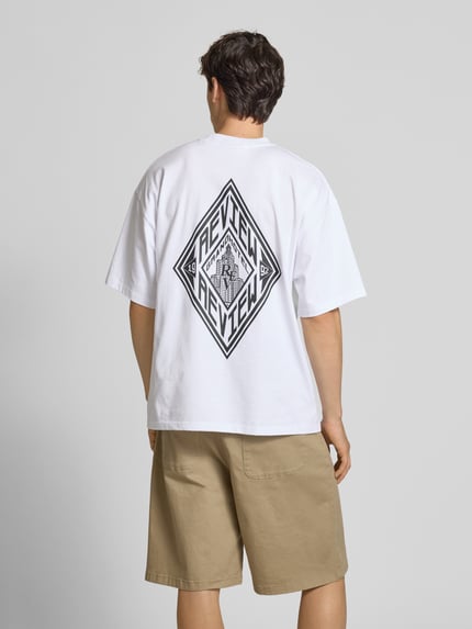 REVIEW T-Shirt mit Rundhalsausschnitt Weiss 5