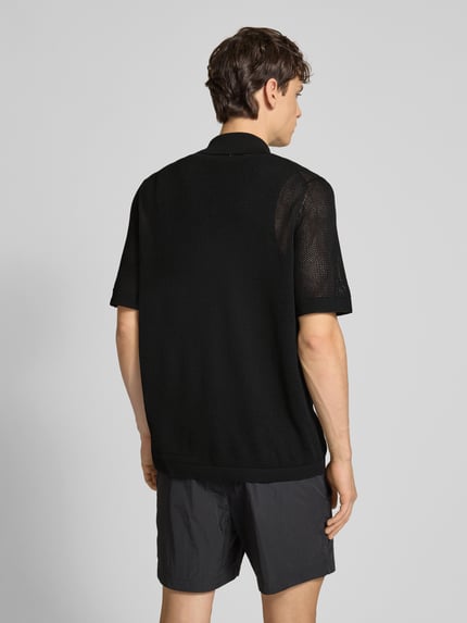 Calvin Klein Underwear Koszula casualowa o kroju regular fit z półprzezroczystego materiału Czarny 5
