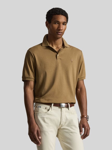 Polo Ralph Lauren Koszulka polo z czystej bawełny o kroju regular fit Średniobrązowy 4