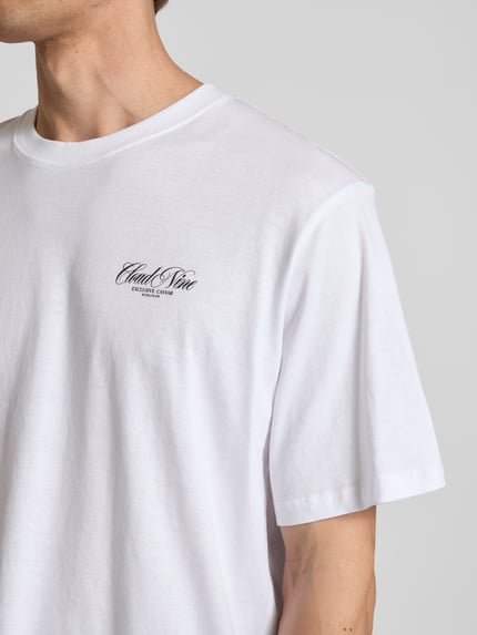 JACK & JONES T-shirt z nadrukiem z logo model ‘MARINA’ Biały 3