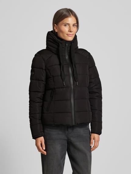 ZABAIONE Steppjacke mit Tunnelzug Black 4