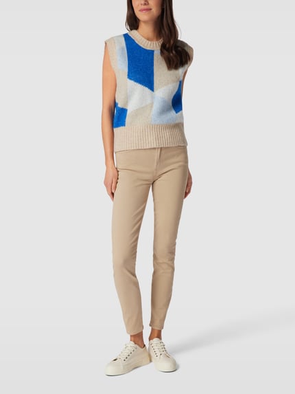 7 For All Mankind Skinny Fit Stoffhose mit Stretch-Anteil Beige 1