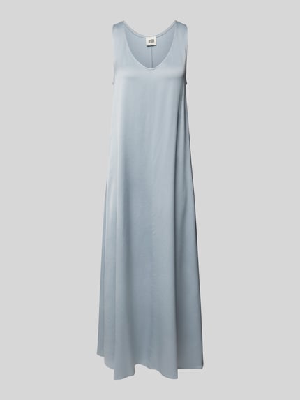 DRYKORN Midikleid mit V-Ausschnitt Modell 'CENLA' Hellblau 2