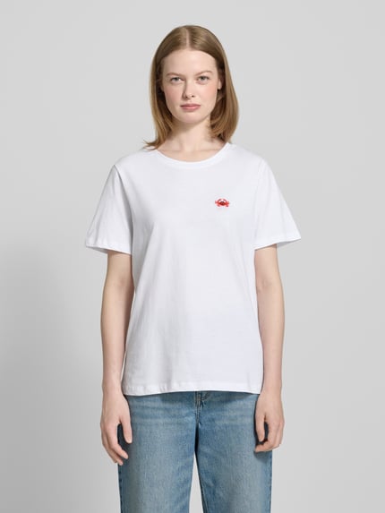 Smith and Soul T-Shirt mit Motiv-Stitching Weiss 4