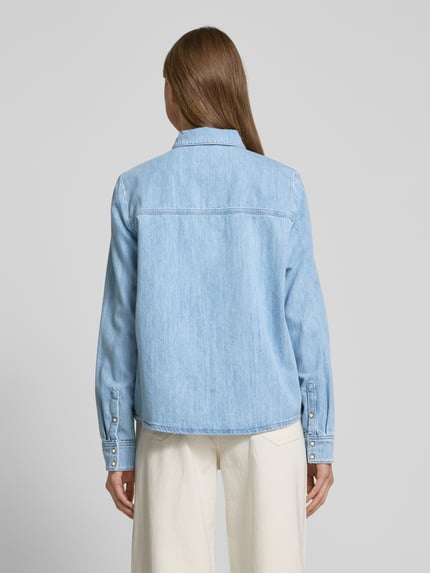 Mustang Regular fit jeansblouse met borstzakken, model 'Style Sedana' Jeansblauw - 5