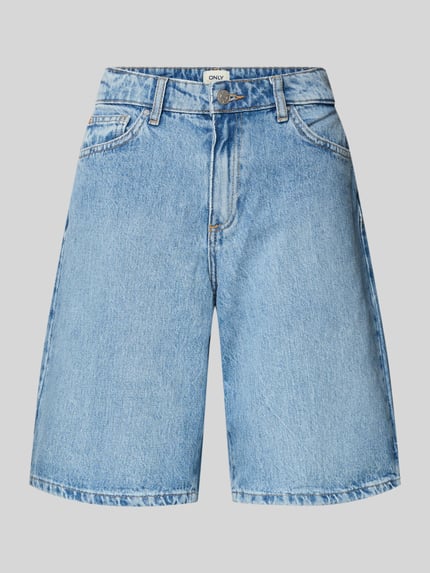 Productfoto, Regular Fit korte jeans van puur katoen model 'SONNY' van Only in denimlook met 5-pocketmodel, labelpatch en studs