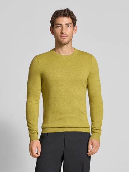 MCNEAL Gebreide pullover van wolmix met kasjmiermix Lindegroen gemêleerd - 4