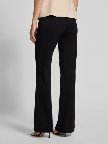 MAC Wide Leg Stoffhose aus Viskose-Mix mit elastischem Bund Black 5