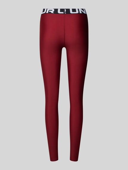 Under Armour Super Skinny Fit Leggings mit Logo-Print Bordeaux 3