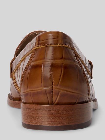 Lauren Ralph Lauren loafers van echt leer Donkerbruin - 4