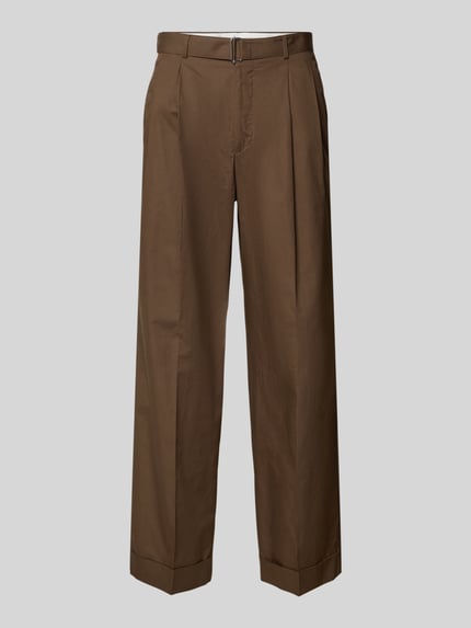 Loose Fit Stoffhose mit Kellerfalten Shop The Look MANNEQUINE