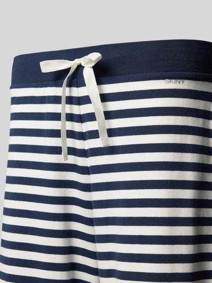 SKINY Wide fit pyjamabroek met elastische band Donkerblauw - 2