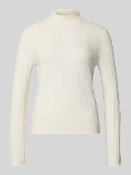 Strickpullover aus Schurwolle-Mix mit Stehkragen Shop The Look MANNEQUINE