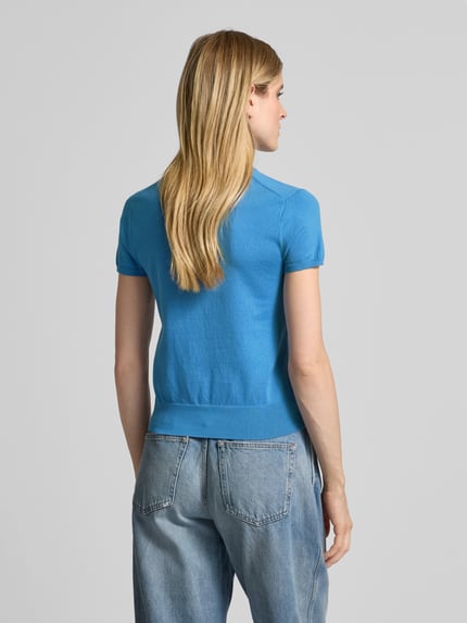Polo Ralph Lauren Gebreid shirt met logostitching Blauw - 5