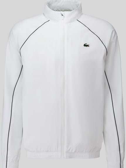 Lacoste Sport Regular Fit Trainingsjacke mit Logo-Patch Weiss 2