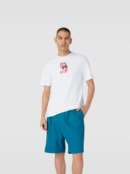 Diesel T-shirt z nadrukiem z logo Biały 4