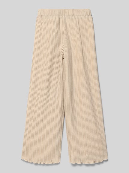 Produktfoto, Hose mit wijd been en elastische band van Guess, riblook in metallic, bandwijdte maat 140: 33 cm, binnenbeenlengte: 71 cm