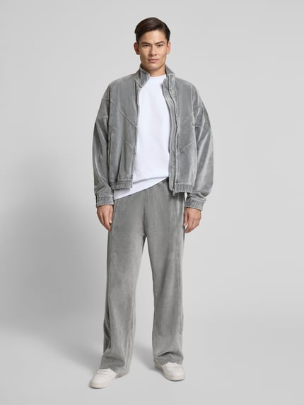 HUGO Oversized sweatpants van katoenmix, model 'DELSONI' Middengrijs - 1