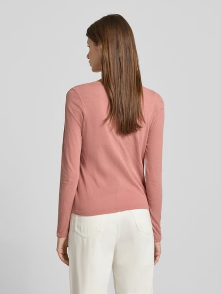 American Vintage Longsleeve mit V-Ausschnitt Modell 'Gamipy' Altrosa 5