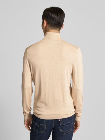 MCNEAL Rollkragenpullover aus Viskose-Mix Sand Melange 5