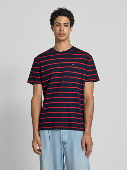 Tommy Jeans Regular Fit T-Shirt aus reiner Baumwolle Marine 4