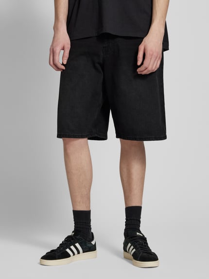 REVIEW Baggy Fit Jeans Shorts im 5-Pocket-Design - Jorts Black 4