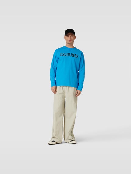 Dsquared2 Loose fit sweatshirt van katoen Lichtblauw - 1