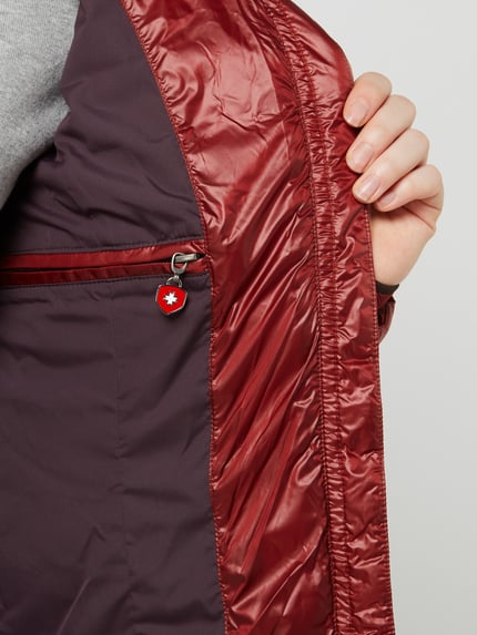 Wellensteyn Shaped Fit Steppjacke mit abnehmbarer Kapuze Modell 'ITALY HOOD' Hellrot 6