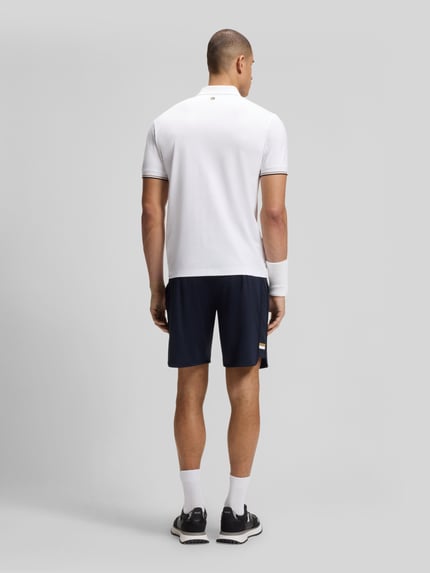 BOSS Green koszulka polo o kroju slim fit z wytłoczeniem emotikon piłki tenisowej model 'PL_TOC GAME1' Biały 5