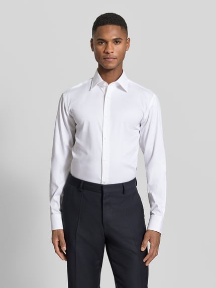 BOSS Regular Fit Freizeithemd aus Baumwoll-Mix Modell 'H-JOE-K-C1-261' Weiss 4