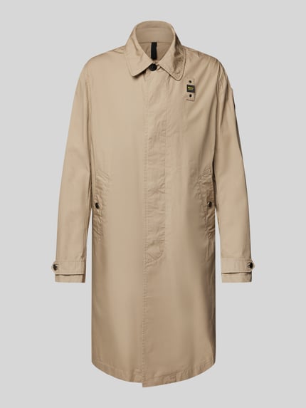 Blauer USA Parkamantel mit Label-Badge Modell 'HUDSON' Sand 2