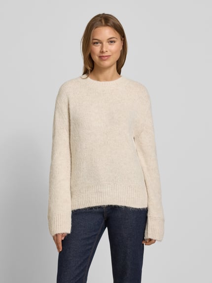 Tom Tailor Regular fit gebreide pullover met wol  Zand - 4