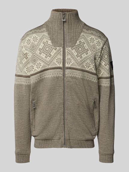 Dale of Norway Kardigan rozpinany z czystej wełny Model „TAURASI” Jasnoszary 2