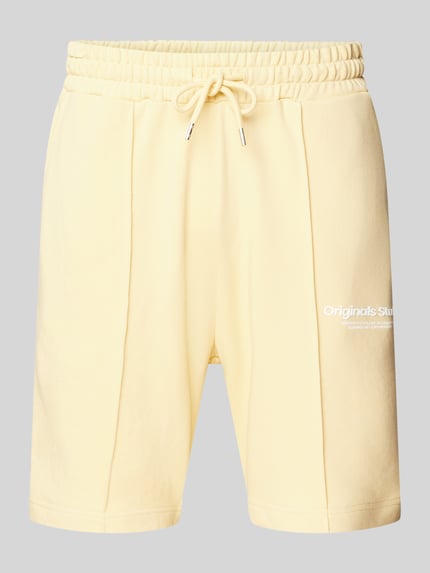 JACK & JONES Sweatshorts mit Tunnelzug Modell 'ESTERBRO' GELB 2