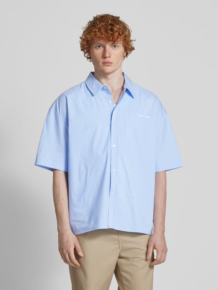 PEGADOR Oversized Freizeithemd mit Knopfleiste Hellblau 4