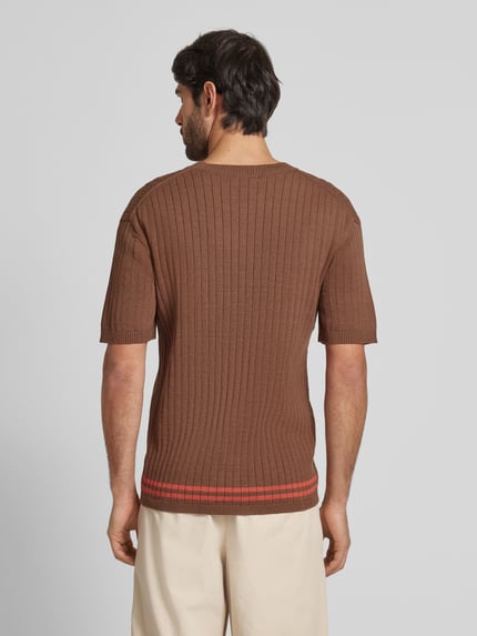 Scotch & Soda Strickshirt mit Rundhalsausschnitt Schoko 5